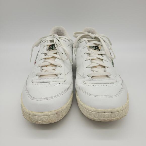 REEBOK Classic Club C-Wide Tennis Sneakers White/Green Style #6-21195 - Size 15 main image 3